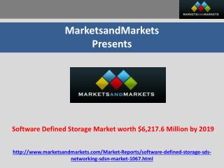 Software Defined Storage Market worth $6,217.6 Million 2019