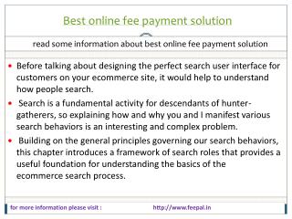 Feepal provide self service of best online fee payment solut