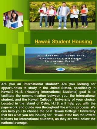 Hawaii International Students
