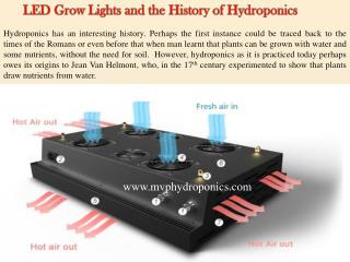 LED Grow Lights and the History of Hydroponics