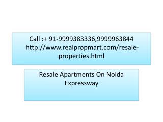 Resale Apartment On Noida Expressway