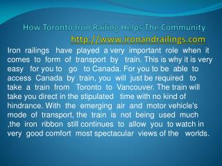 Iron Railings Toronto | Commercial Iron Railings