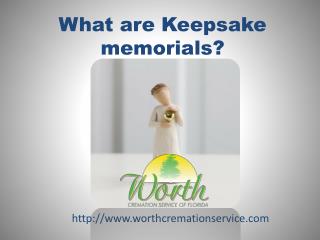 what are Keepsake memorials