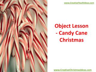 Object Lesson - Candy Cane Christmas