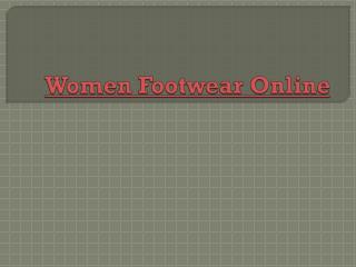 Women Footwear Online