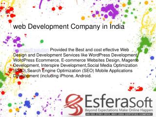 Offshore website development india