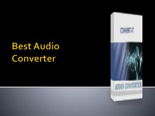 Best Audio Converter