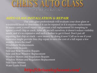 Auto Glass, Chip and Windshield Repair, Windshield Replaceme