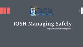 IOSH Managing Safely