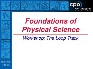 Foundations of Physical Science