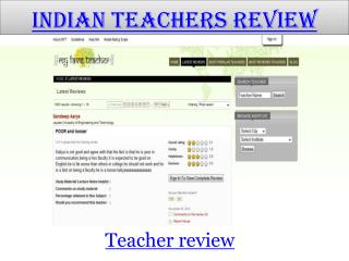 Indian Teachers Review