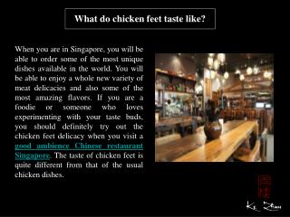 What do chicken feet taste like?
