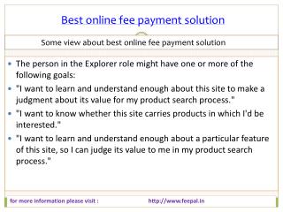 Important Guidelines for best online fee payment solution
