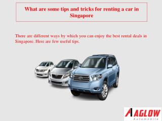What are some tips and tricks for renting a car in Singapore
