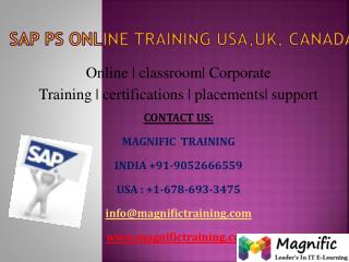 Sap Ps Online Training in Hyderabad