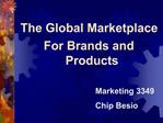 The Global Marketplace For Brands and Products