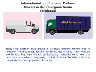 Delhi gurgaon faridabad packer and movers
