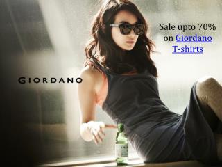 Sale upto 70% on Giordano T-shirts
