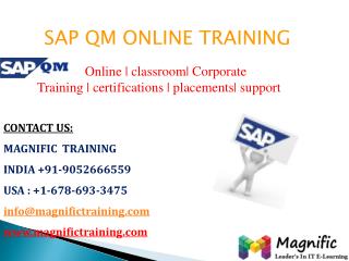 sap qm online training