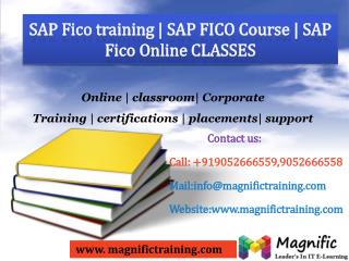 SAP FICO ONLINE TRAINING IN UK