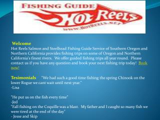 Fishing Guide Southern Oregon | Northern California | Hot Re