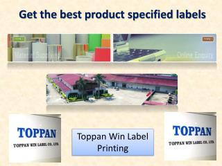 Get the best product specified labels