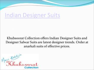 Indian Designer Suits