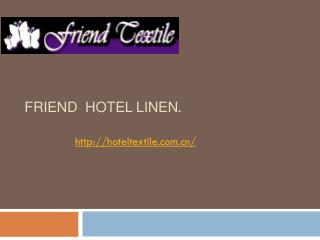 Hotel linen wholesale