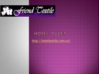 Hotel linen suppliers