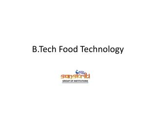 Food Technology