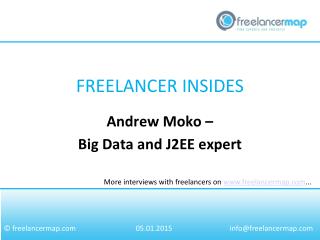 Andrew Moko - Big Data and J2EE expert