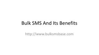 Bulk SMS and Its Benefits