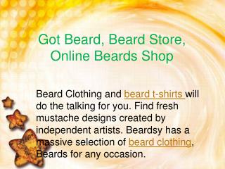 Got Beard, Beard Store, Online Beards Shop