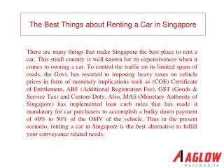 The Best Things about Renting a Car in Singapore