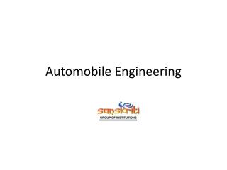 Automobile Engineering