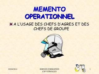 MEMENTO OPERATIONNEL