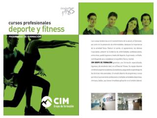 CIM Formación: Cursos Deporte y Fitness - Valencia, Alicante