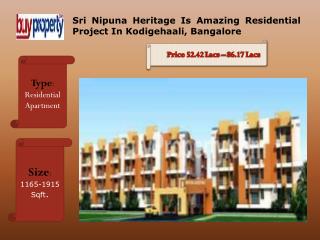Sri Nipuna Heritage Is The Best Residential Project