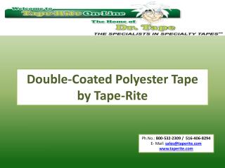 Double-Coated Polyester Tape by Tape-Rite