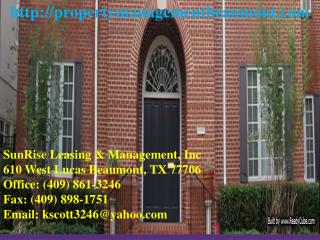 Real Estate Leasing Beaumont TX, Home Leasing Beaumont TX, A
