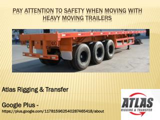 Moving trailers and its type in shipping industry