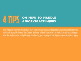 4 Tips on How to Handle a Workplace Injury