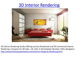 Residential 3D Interior Rendering