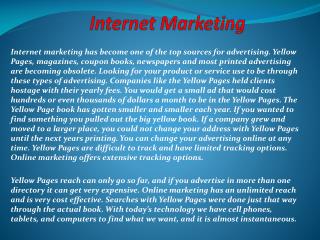 Internet Marketing