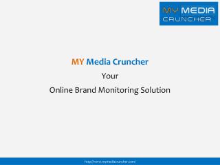 Brand Monitoring Tool My Media Cruncher