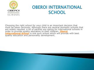 Oberoi International School