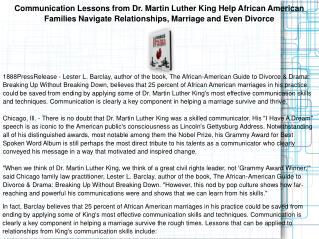 Communication Lessons from Dr. Martin Luther King