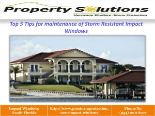 Resistant Impact Windows south florida