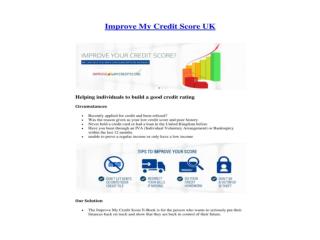 improve my credit score uk