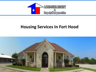 Housing Services In Fort Hood